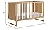 Nurture& The Crib - Baby, Toddler Convertible Crib | Sustainable Non-Toxic Materials | 3 Adjustable Heights - Grows with Your Baby (Toddler Guardrail NOT Included) (All Natural)