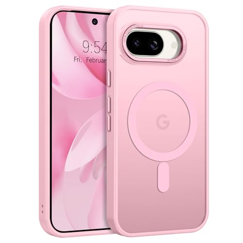 Coque Google Pixel 9A anti-rayures et anti-traces de doigts rose mate