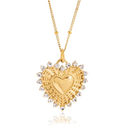 Image of 18k Gold Plated Vintage Dainty Pink Gemstone Bow Pendant Necklace Women Court Style Oval Cut Zircon Necklace