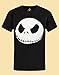 The Nightmare Before Christmas Jack Skellington Face Men's Novelty T-Shirt Black