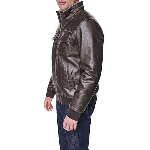 Image of Levi's Men's Vintage Deer Faux Leather Aviator Bomber (Standard and Big & Tall)