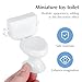 TOYANDONA 6pcs Dollhouse Toilets - Miniature Toilets Mini Toilet Cake Topper for Dollhouse Bathroom Furniture 1 12 Scale Cake Decorations (White)
