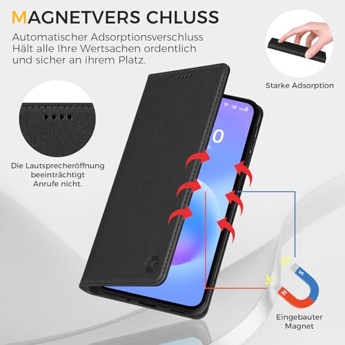 Kirnntca Handyhülle für Samsung Galaxy A57 5G Hülle, Kartenfach Premium PU Leder Klapphülle Schutzhülle… – Ansicht 3
