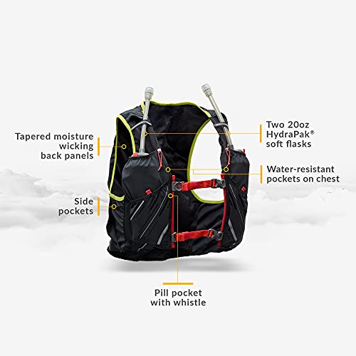 Nathan Pinnacle Race Vest 4L Running Vest with Water Bottle, with Two 20 oz Hydration Soft Flasks, Water-Resistant Pockets, Lightweight & Moisture Wicking by Nathan - Image 3