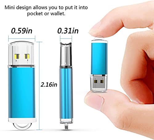 K&Zz 16Gb Flash Drive 10 Pack 16 Gb Usb Flash Drives Thumb Drive Usb Stick 16G Memory Stick Usb Drive Usb 2.0 Pen Drive, Multicolored #TOP6