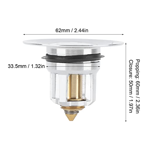Tapón Universal para Lavabo de Baño, Filtro Antibloqueo con Captura de Cabello miniatura 4