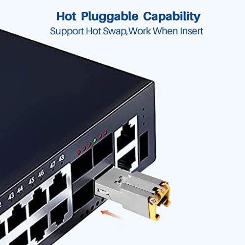 10/100/1000Base-T Rj45 Sfp Module,1.25G Rj45 Copper Sfp Transceiver Fiber To Ethernet Converter,Up To 100M Distance,Hot Pluggable,Wide Compatibility #TOP3
