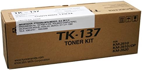 Amazon.com: Kyocera TK-137 1T02H90US0 KM-2810 2820 Cartucho de tóner  (negro) en embalaje al por menor