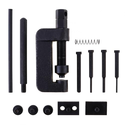 Image of Windance 13Pcs Chain Breaker Tools Chrome Vanadium Steel Chain Removal Cutter Riveter Kit, #35 420 428 520 525 528 530 630 Repair Tool for Motorcycle ATV Dirt Bike Scooter Bicycle Tractor