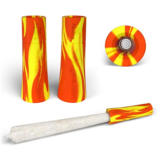 Silicone Cigarette Holder - Smoking Accessories - Tips for Rolling Papers and Raw Papers - 1.5 Ã— 0.28-inch - Camo-fire - Set of 2
