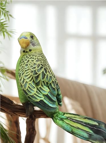 Image of Tickles Cute Parrot Soft Stuffed Plush Bird Toy for Kids Boys & Girls Birthday Gifts (Size: 30 cm Color: Green)