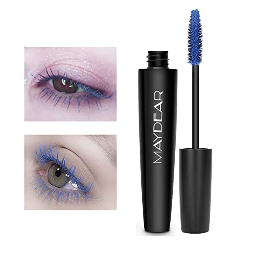 Maydear Colored Mascara For Eyelashes, Waterproof Color Mascara Long Lasting Smudgeproof Mascara For Women Fast Dry Lengthening Eye Makeup Party Stage Use - Gray Purple #TOP1