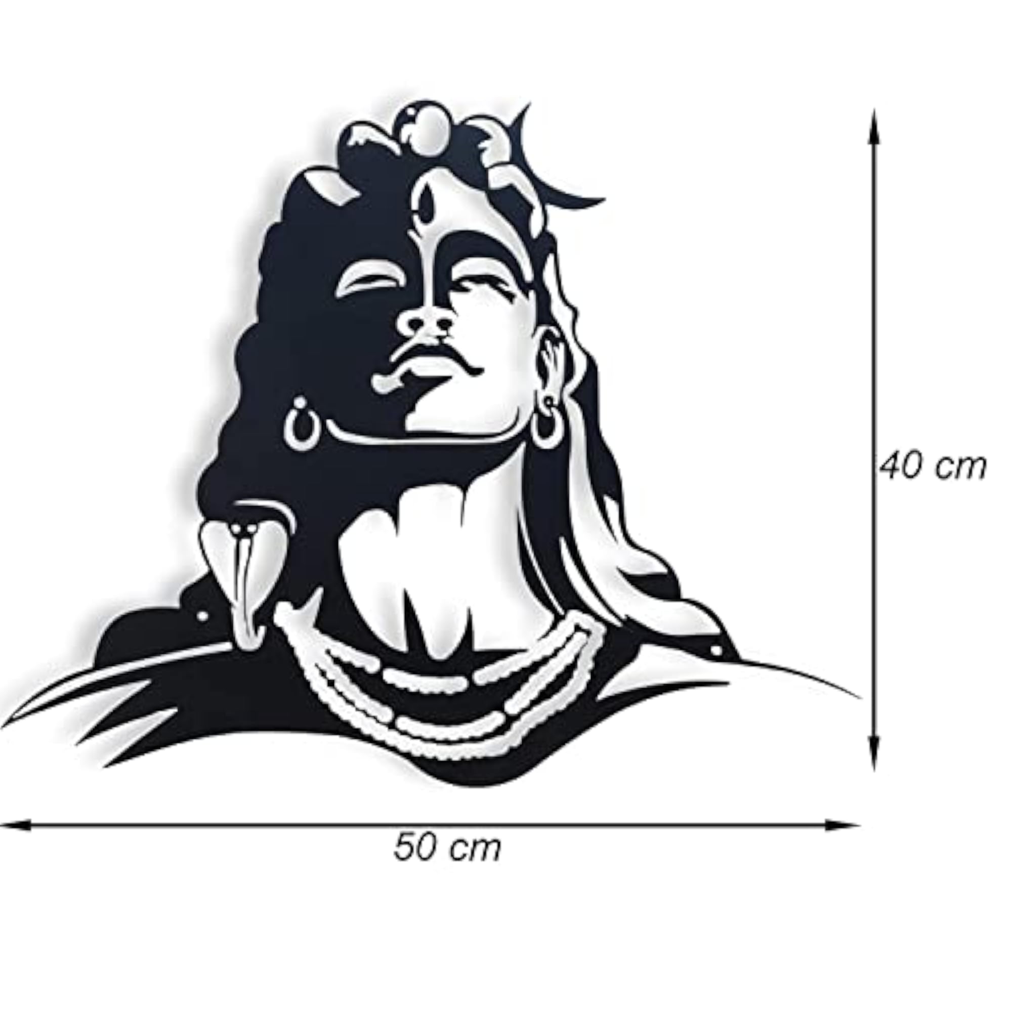 Lord Shiva Metal Wall Art Decor