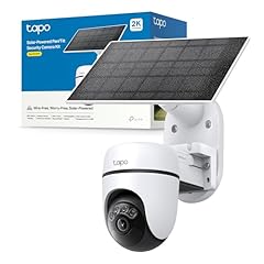 Tapo C610 KIT 2K 3MP Telecamera Wifi Esterno Senza Fili con Pannello Solare, 360° PTZ Videocamera Sorveglianza a Batteria 6700mAh, Rilevamento Umano, Visione Notturna a Colori, Tracciamento AI, IP65
