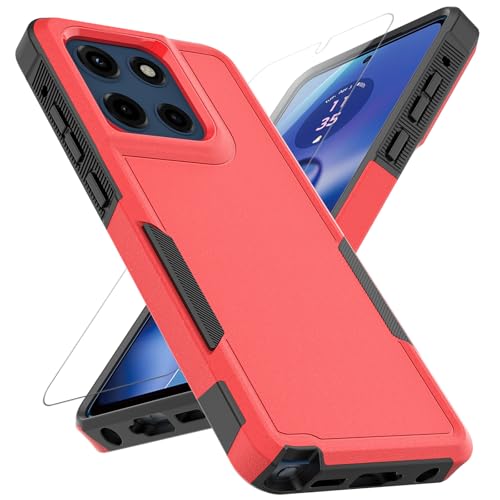 Coque Moto G Stylus 2025 évitez les écrans brisés grâce à la protection double couche rouge HD