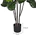 Wofair 6 Feet Artificial Fiddle Leaf Fig Tree in Planter,Artificial Tree Beautiful Fake Plant Fiddle Leaf Indoor/Outdoor UV Resistant Tree for Living Room Balcony Corner Decor