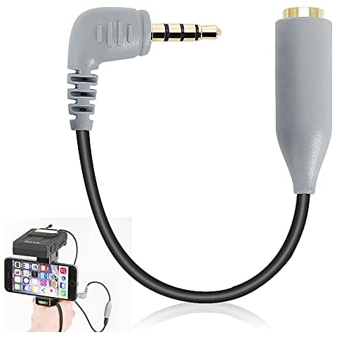 BOYA TRS to TRRS Adapter 3.5mm Microphone Audio Adapter Cable for All iPhone and Android Smartphones and Tablets Cover