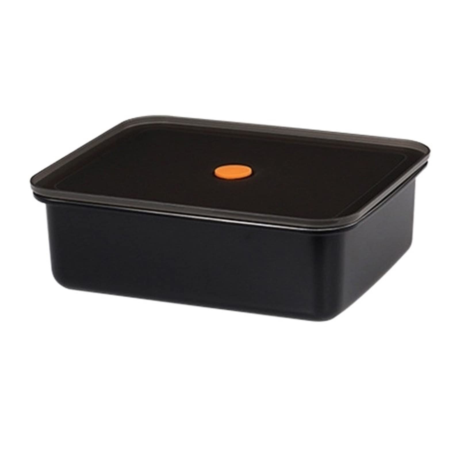 Fiambrera térmica de acero inoxidable 304, rectangular, sellada, para exteriores (color negro)