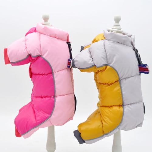 Chaqueta impermeable para perro con forro acolchado de invierno 7