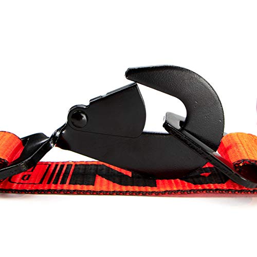 Vulcan Ultimate Axle Tie Down Kit - Proseries - Includes (2) 22 Inch Axle Straps, (2) 36 Inch Axle Straps, (2) 96 Inch Snap Hook Ratchet Straps, And (2) 112 Inch Axle Tie Down Combination Straps #TOP6