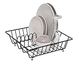 simplywire – Escurreplatos Cuadrado – Bandeja de Secado de Platos – Negro