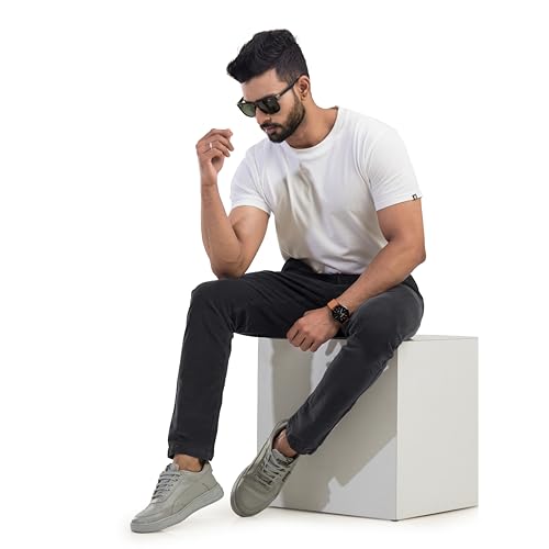 Image of BELANO Men Slim Fit Corduroy Cotton Stretch Chinos