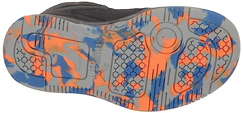 PUMA Puma Rebound Layup Sneaker, Marble Black-Black-Victoria Blue, 11 US Unisex Little Kid