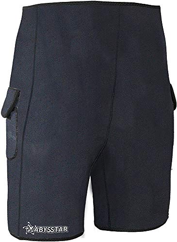 Abysstar 63122 Bañadores Ajustados para Hombre, Negro, XL