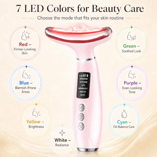 GIHWRRI 7 Color Face Sculpting Tool Red Light Therapy for Face and Neck - image 3