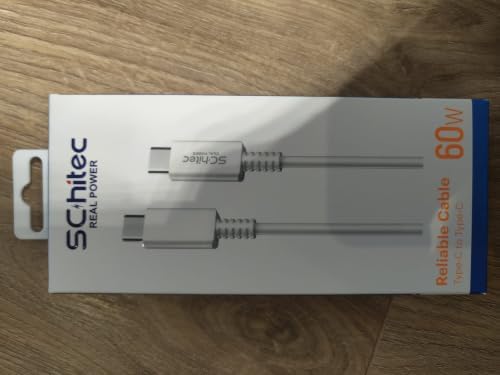 SChitec 60 W Type-C to Type-C Data ve Hızlı Şarj Kablosu Telefon, Tablet, Laptop Uyumlu Beyaz SK006 — Amazon ürün görseli