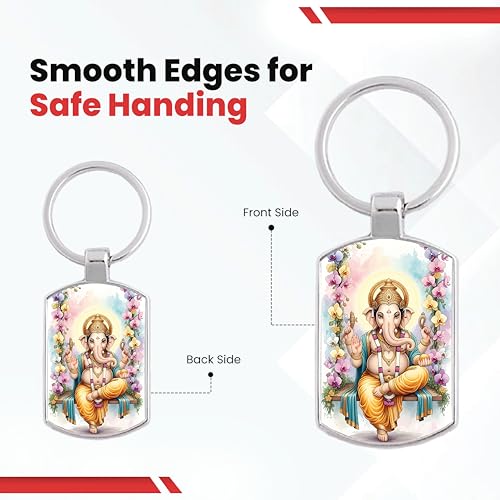 Image of Premium Printed Metal Keychain for Men & Women | High-Definition Artwork Print | Durable Key Ring for Car, Bike, Home & Office Keys | Stylish Decorative Key Holder Gift