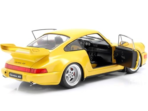 solido S1803401 Porsche 1:18 1990 964 3.8 RS-Yellow miniatura 3