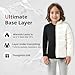 PUMYOON Toddler Thermal Top, Boy Girl Compression Thermal Shirt Long Sleeve Athletic Football Undershirts Sports Base Layer