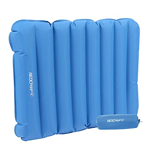 REDCAMP Ultralight Small Inflatable Seat Cushion for Stadium, Blue