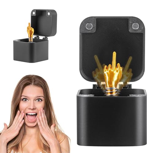 TOGETDREAM Caja de Regalo Sorpresas con el Dedo Medio, Middle Finger in a Box Dedo Medio en una Caja Regalo de Broma Bromas para Adultos Divertidos Amigos Escritorio Decoración del Hogar TOGETDREAM Caja de Regalo Sorpresas con el Dedo Medio, Middle Finger in a Box Dedo Medio en una Caja Regalo de Broma Bromas para Adultos Divertidos Amigos Escritorio Decoración del Hogar