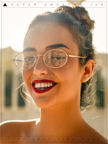 Image of SA106 Classic Retro Oval Round Metal Rim Clear Lens Eyeglasses Gold - Clear