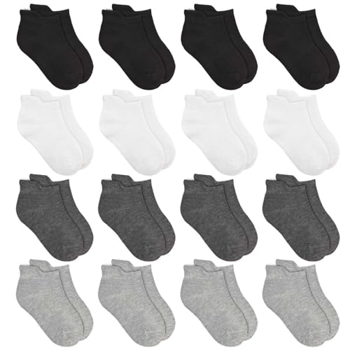 ZERULETS Jungen Mädchen Söckchen Sneaker Socken Kinder 16er-Pack Unisex...