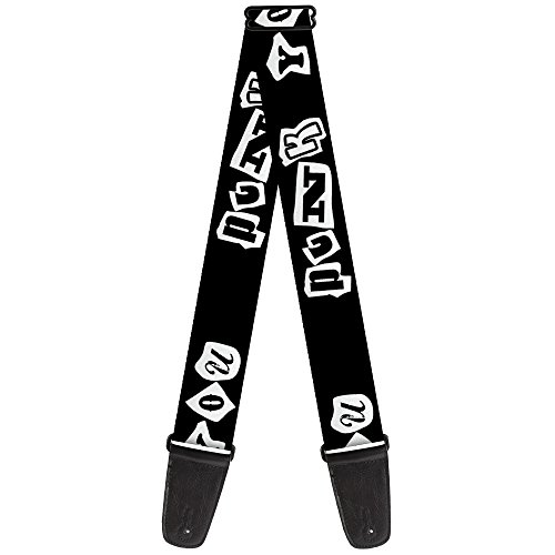 Buckle-Down Guitar Strap Punk You Black White 2 Inches Wide
