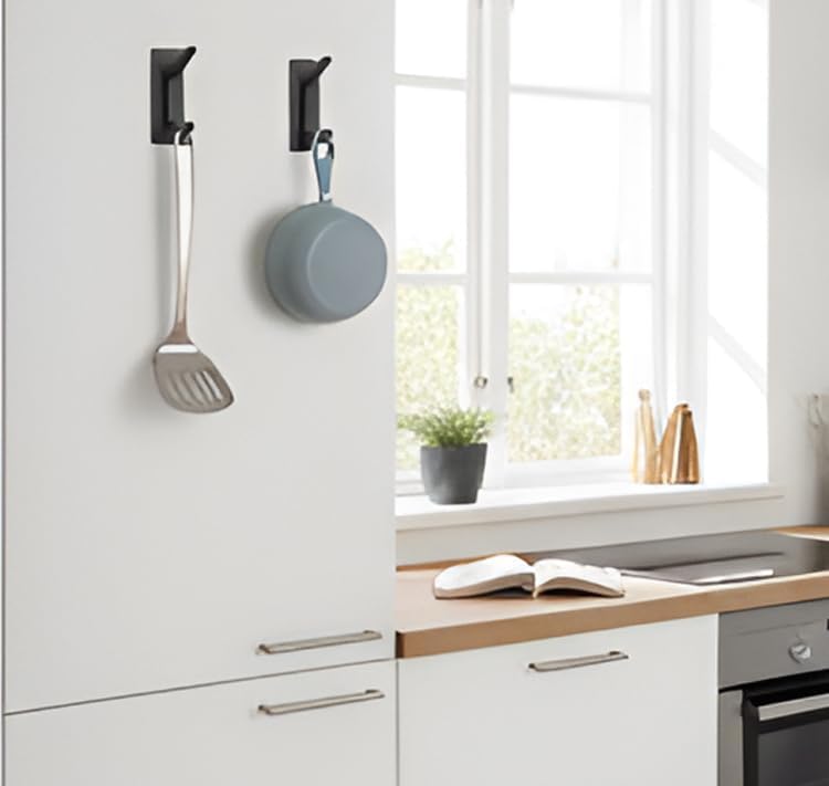 Miniatura 5 de HOMEAND - Ganchos adhesivos para toallas, ganchos de pared autoadhesivos de acero inoxidable 304, ganchos de ducha impermeables para batas y ropa,