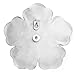Stratton Home Decor White Metal Wall Flowers (Set of 3)