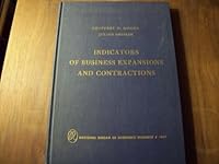 Indicators of Business Expansions and Contractions B0000CNLBP Book Cover
