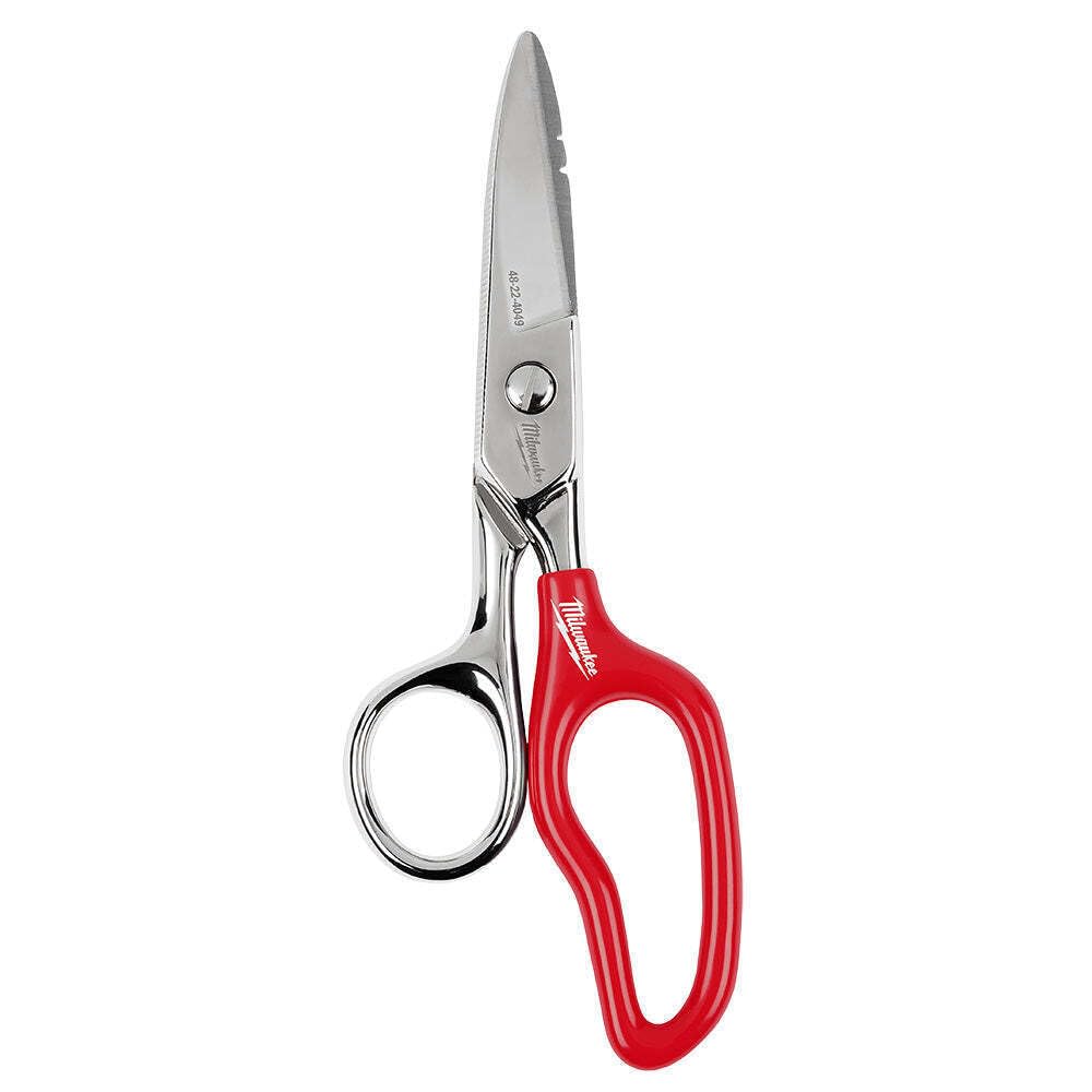 NVVBIK Fits Milwaukee 48-22-4049 Durable Sharp Steel Electrician Scissors w/Extended Handle