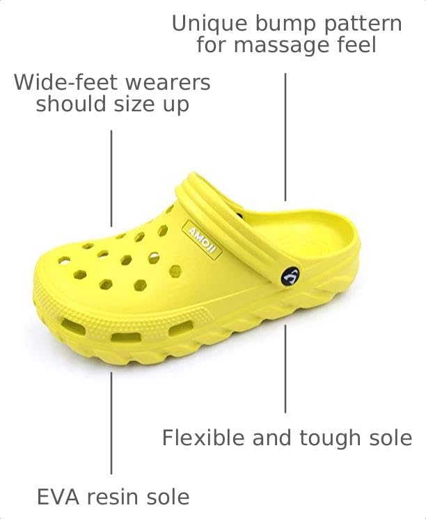 Image of Amoji Unisex Garden Clogs Gardening Shoes AA1521