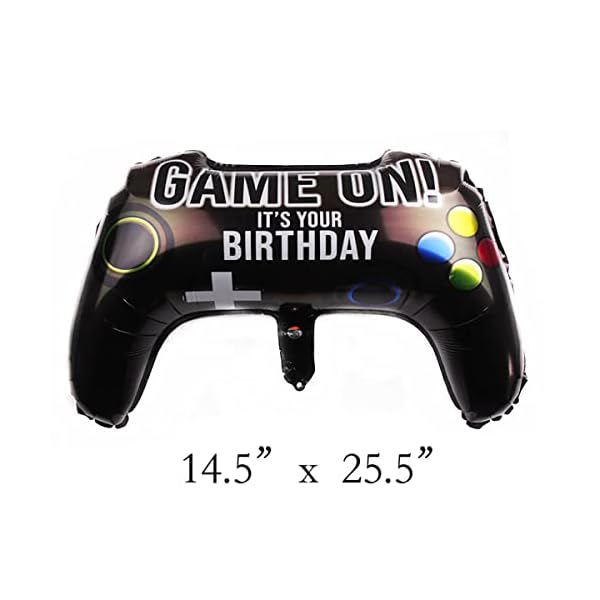 Video Game Party Balloons, 4PCS 25.5 x 14.5 inch Video Game Controller