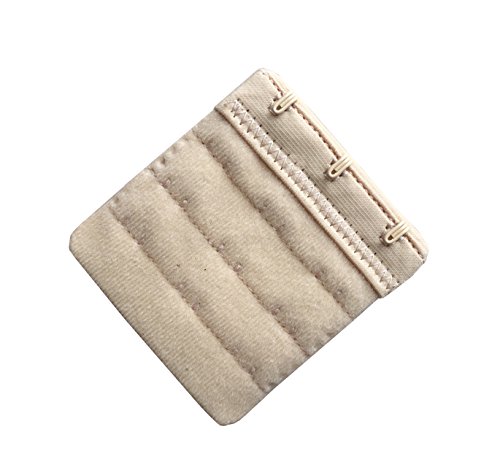 Women Pack of 3 Soft Comfortable 3 Hooks Bra Extender,2.4"x 2.3"3