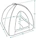 Best Pet SuppliesPet Tent-Soft Bed for Dog & Cat by Best Pet Supplies, Inc., Inc. - Gray Linen, 16