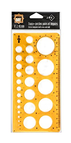 JPC CREATIONS Trace-cercles pairs et impairs de 2 à 40 mm