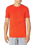 51% Nylon - 49% Poliéster Under Armour Men\'s Seamless Fade Short Sleeve T-Shirt , Phoenix Fire (296)/Black , Small