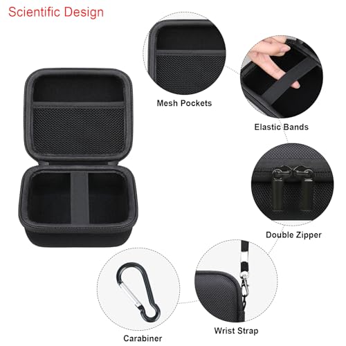 Image of Elonbo Carrying Case for NETGEAR Nighthawk M6 / M6 Pro / M7 Pro / M5 5G Mobile Hotspot Router, Portable Wireless WiFi Travel Hotspot Router Storage Holder, Extra Mesh Pocket Fits Cable, Black