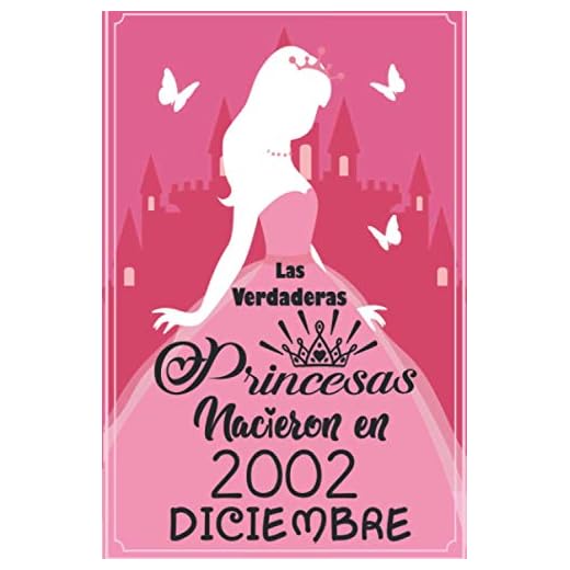 Las Verdaderas Princesas Nacieron en 2002 Diciembre: Regalo de cumpleaños de 18 años para mujeres cuaderno forrado cuaderno de cumpleaños regalo de, ... niñas, tía, novia , 6 * 9 pulgadas 120 pagina